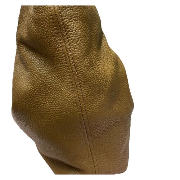 Michael Kors Brown Leather Camden Drawstring Shoulder Tote, Classic Tassels - Picture 8 of 11